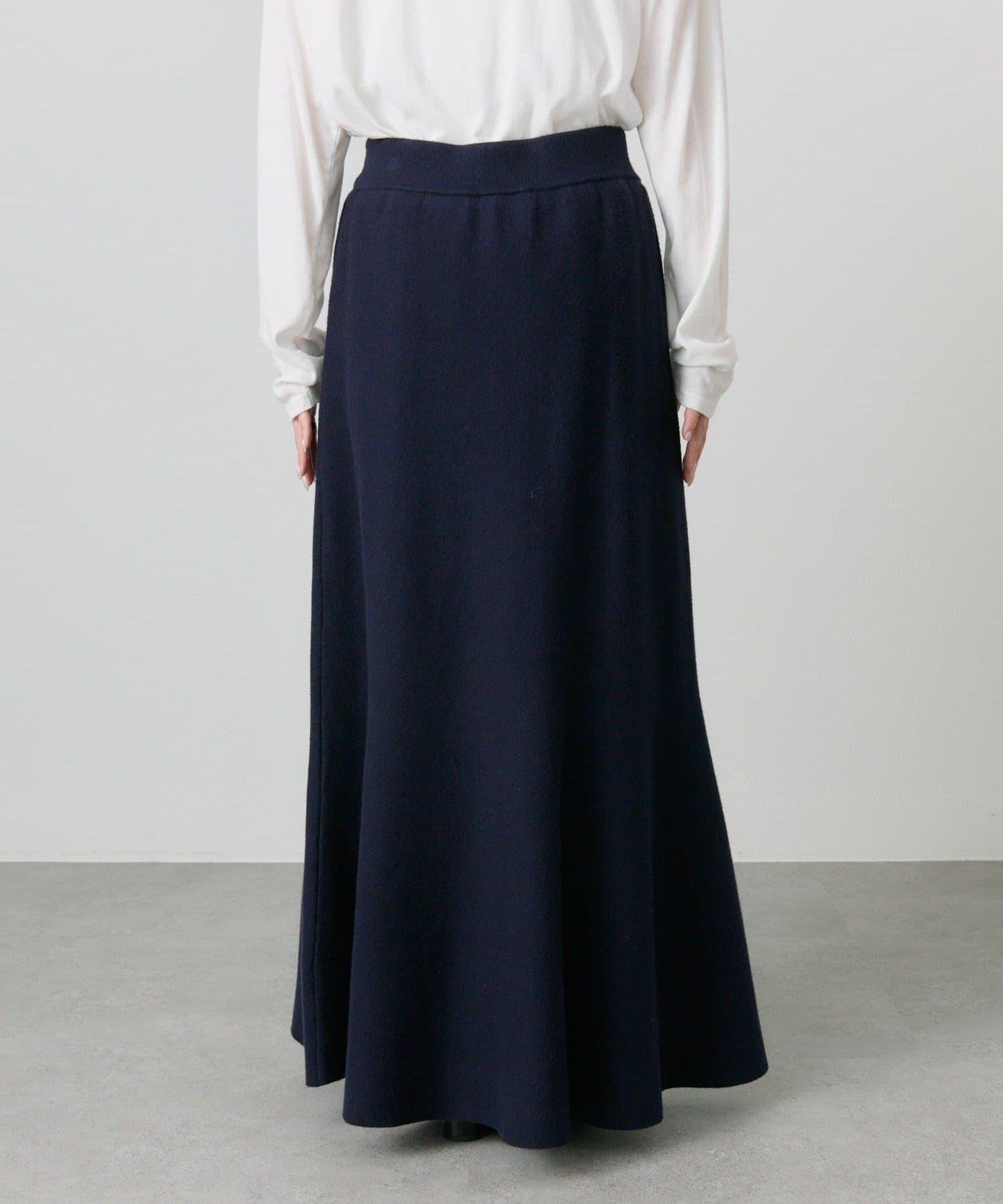 【/復刻】米蘭羅紋針織半身裙