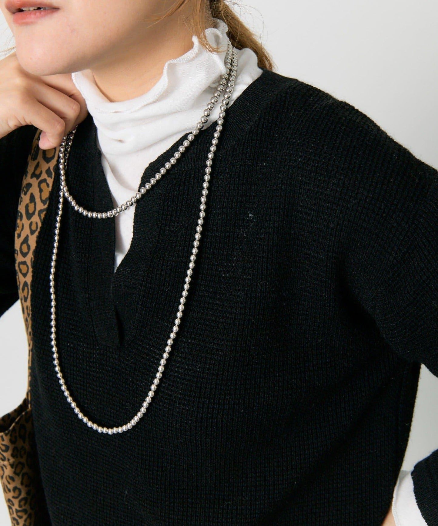 亨利領華夫格針織衫