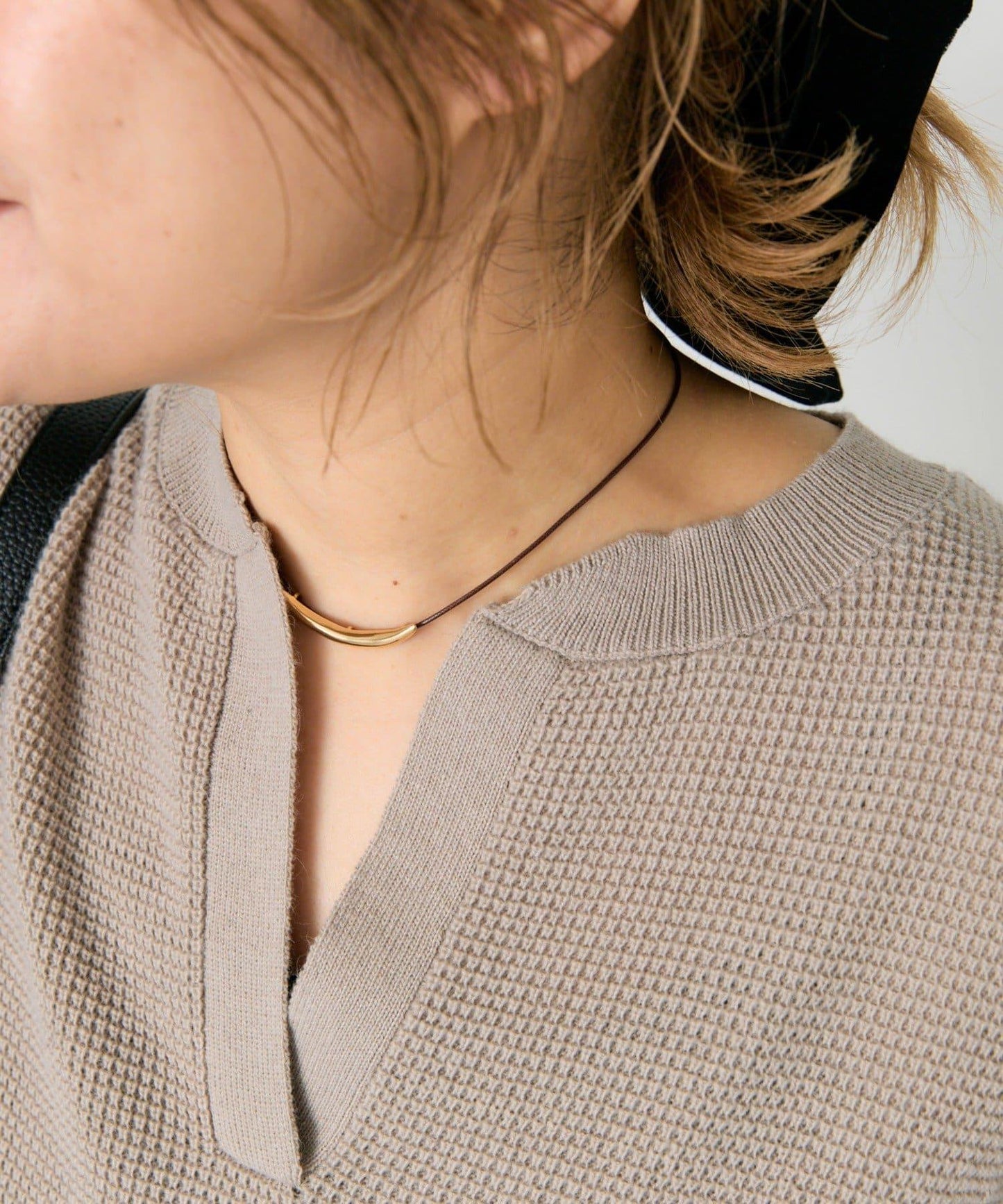 亨利領華夫格針織衫