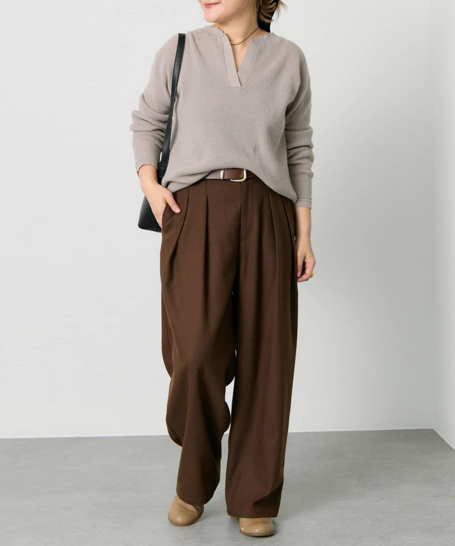 亨利領華夫格針織衫