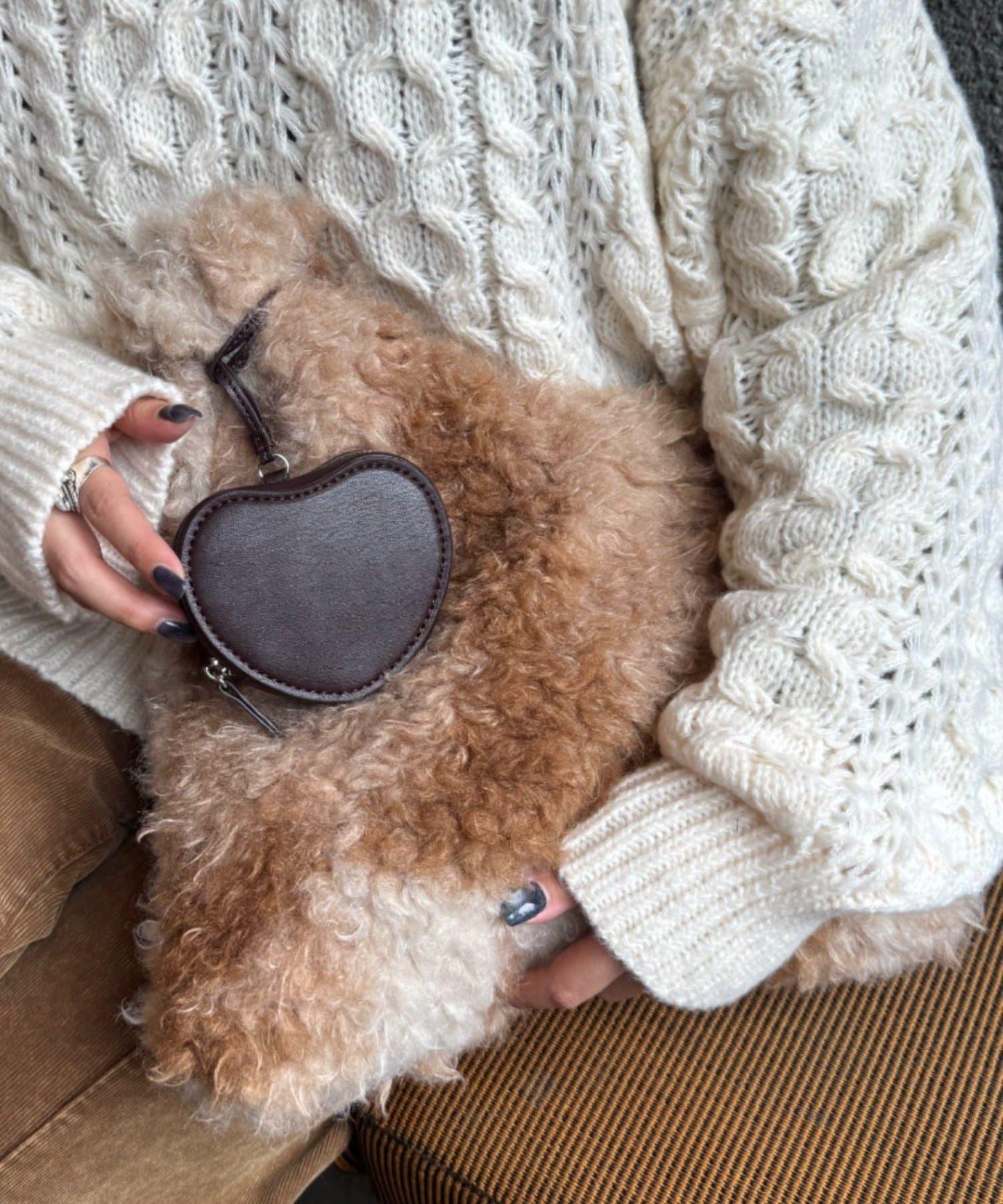 附帶小包掛飾混合絨麵包