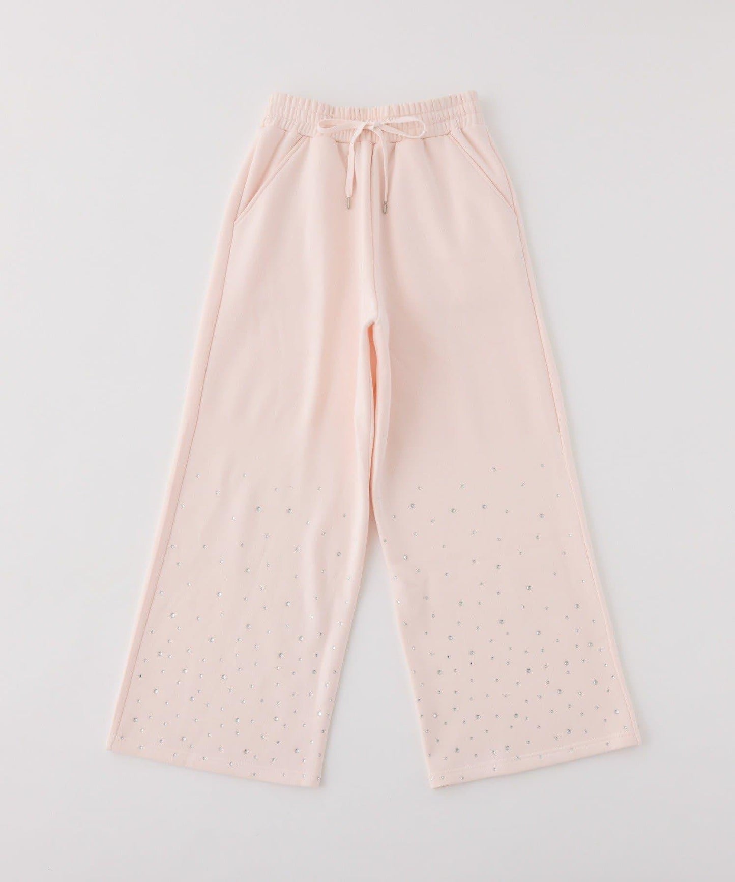 【可成套搭配】水鑽裝飾剪裁長褲