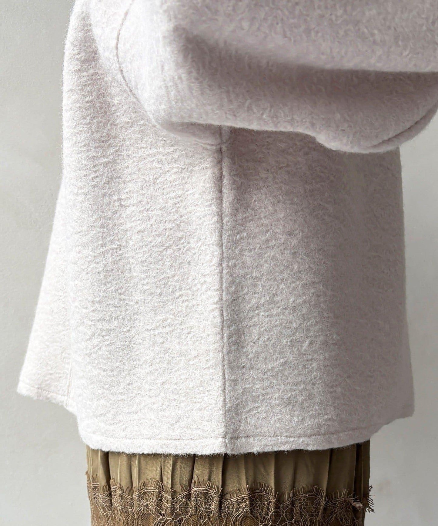 DouDou 半拉鍊泰迪絨套頭上衣