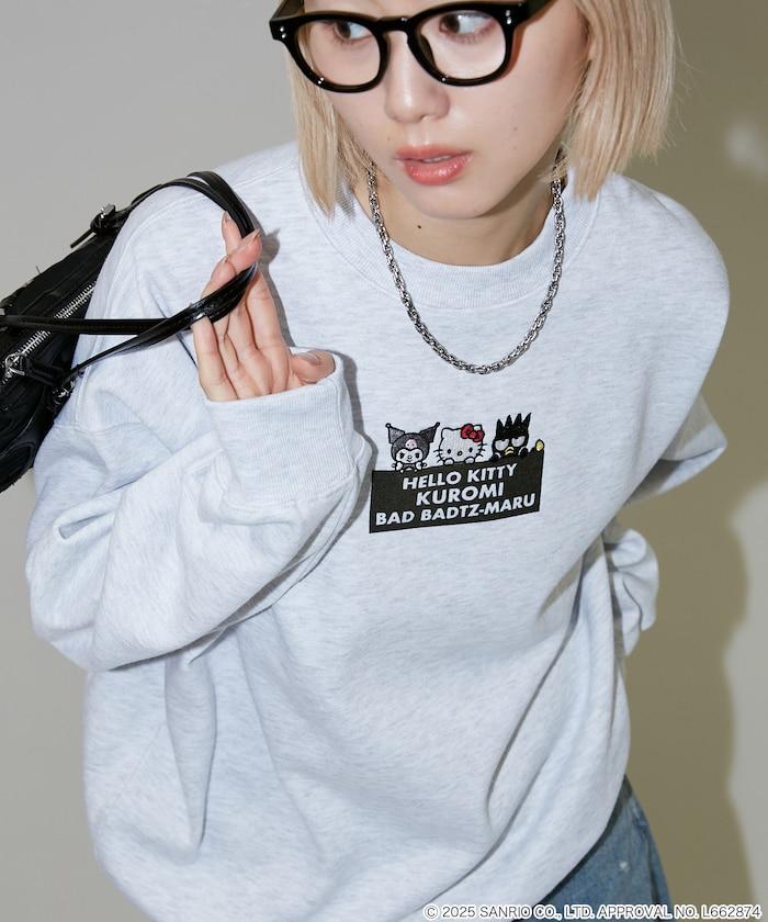 SANRIO 植絨與刺繡藝術衛衣