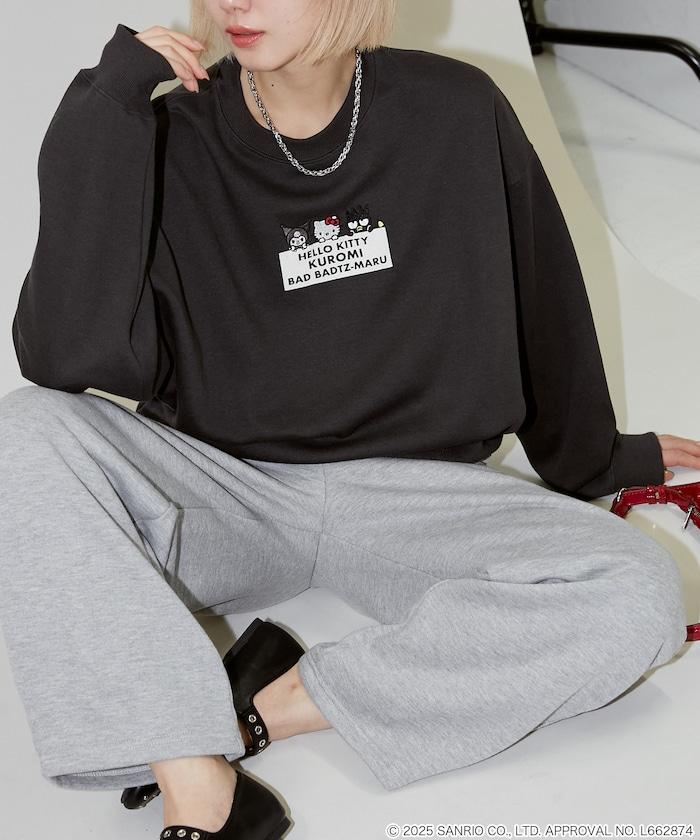 SANRIO 植絨與刺繡藝術衛衣