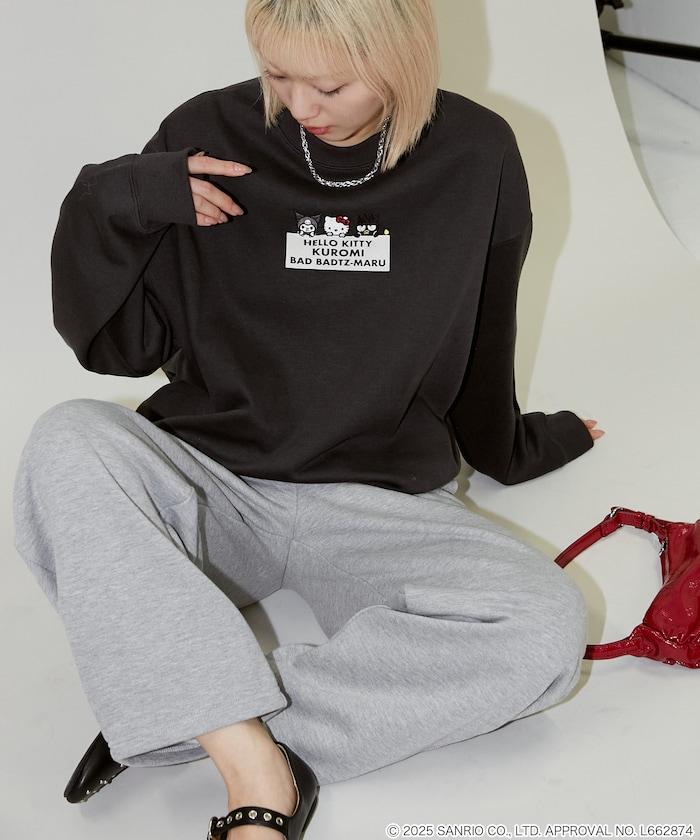 SANRIO 植絨與刺繡藝術衛衣