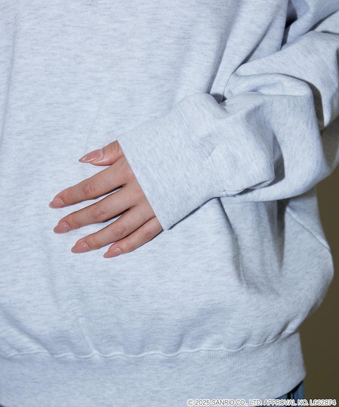 SANRIO 植絨與刺繡藝術衛衣