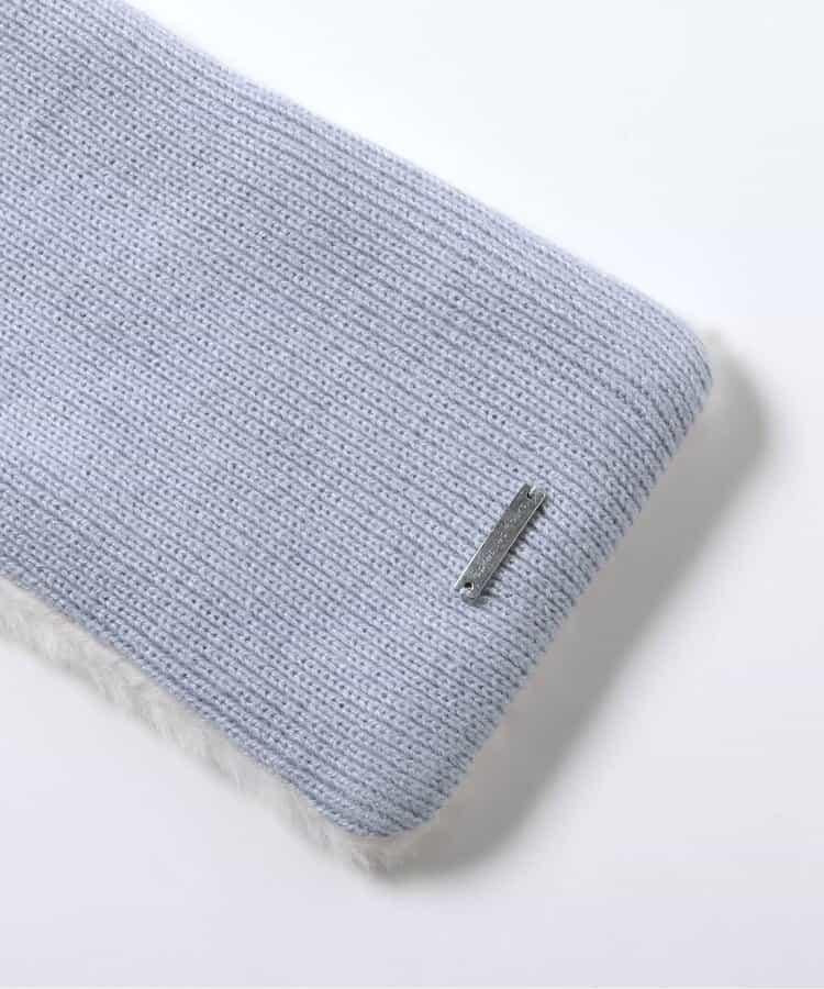 蝴蝶結毛絨圍巾