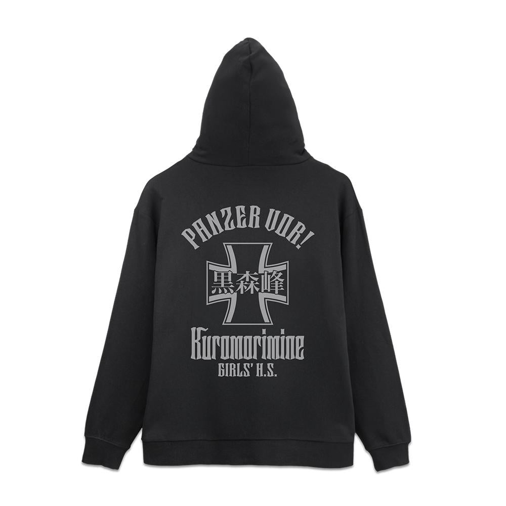 少女與戰車 最終章_L碼_黑森峰女學園 拉鍊連帽衛衣 Ver.3.0/黑色