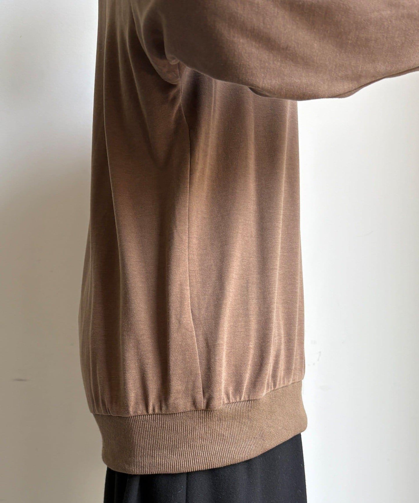 透視拼接針織衫