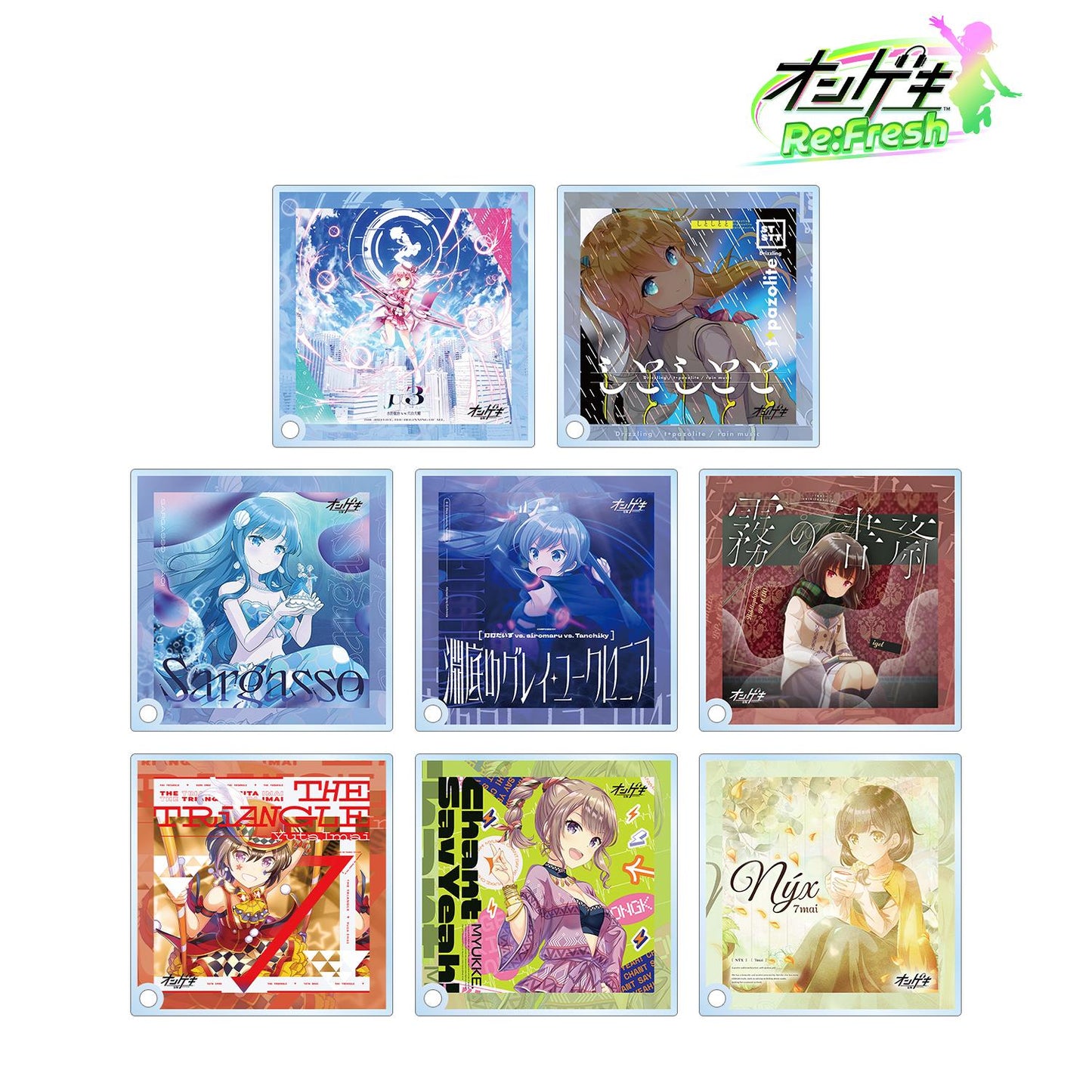 オンゲキ Re:Fresh_隨機亞克力立牌面板 ver.A(單位/全套BOX)【BOX/8包入】