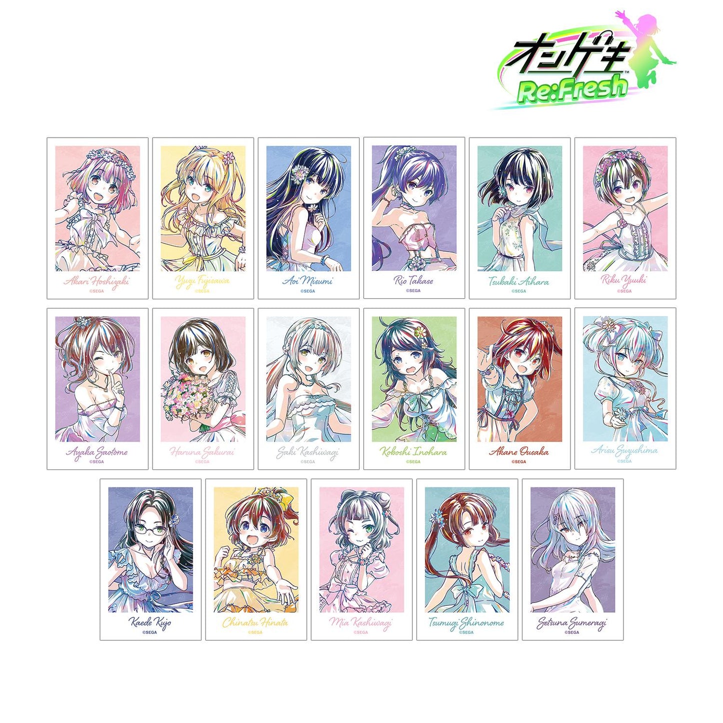 オンゲキ Re:Fresh_隨機 日間夢幻妖精 Ani-Art 拍立得風格插畫卡(單品/全套BOX)【BOX/17包入】