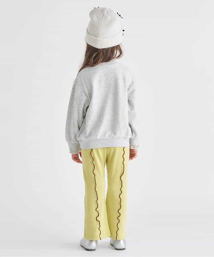 保暖荷葉邊喇叭打底褲 10分長度