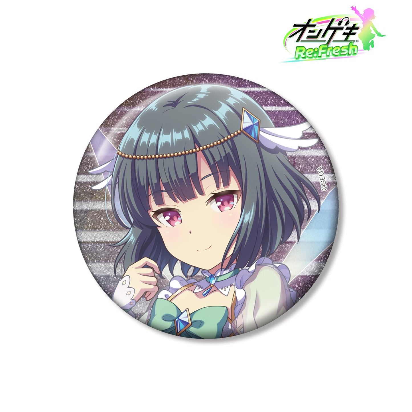 オンゲキ Re:Fresh_藍原椿 4th視覺 閃粉75mm徽章