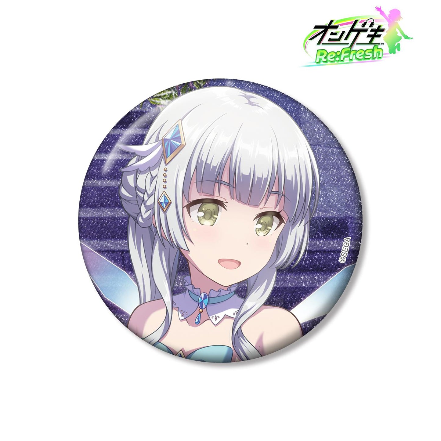 オンゲキ Re:Fresh_柏木 咲姫 4thビジュアル 閃粉75mm徽章