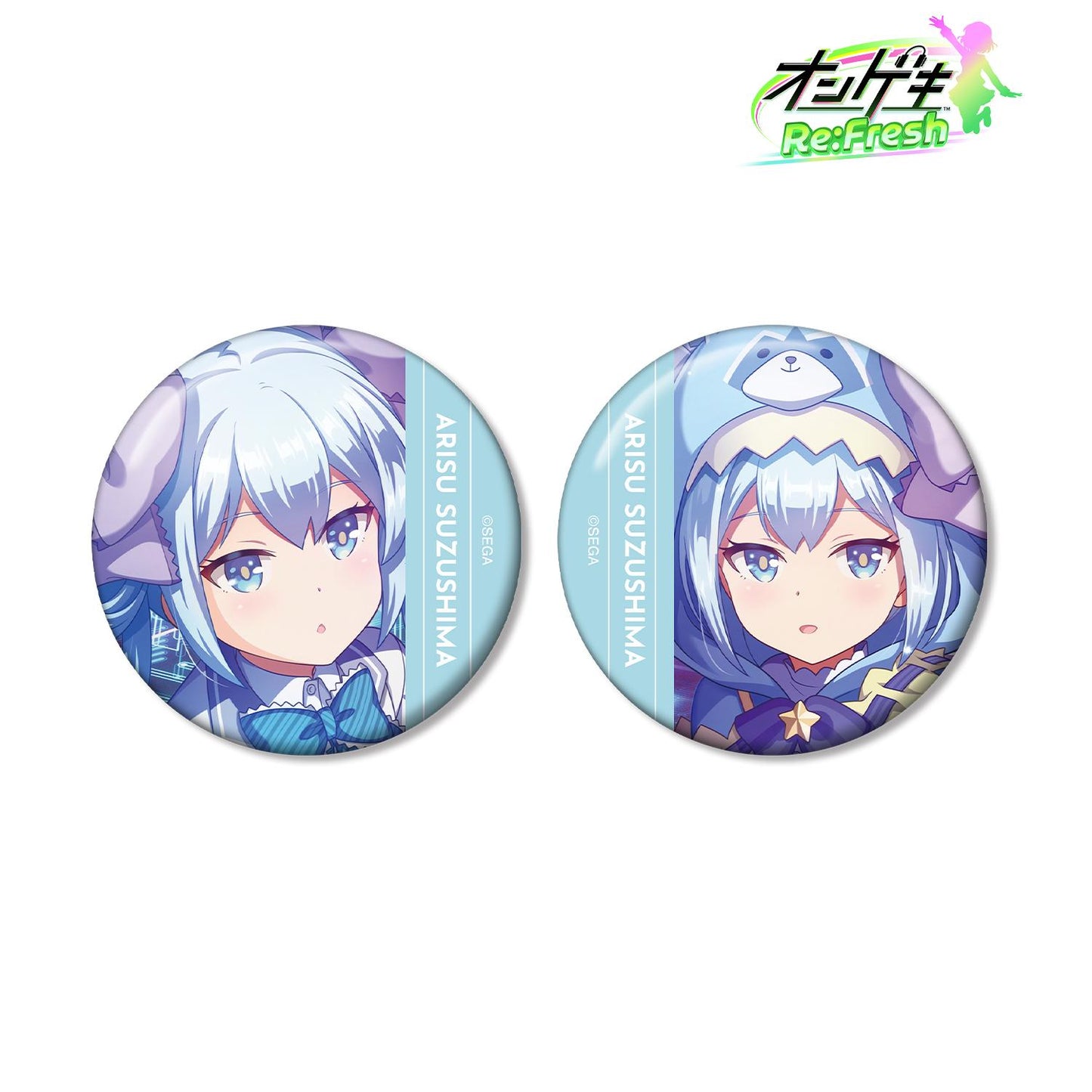 オンゲキ Re:Fresh_珠洲島 有棲 徽章2枚套裝