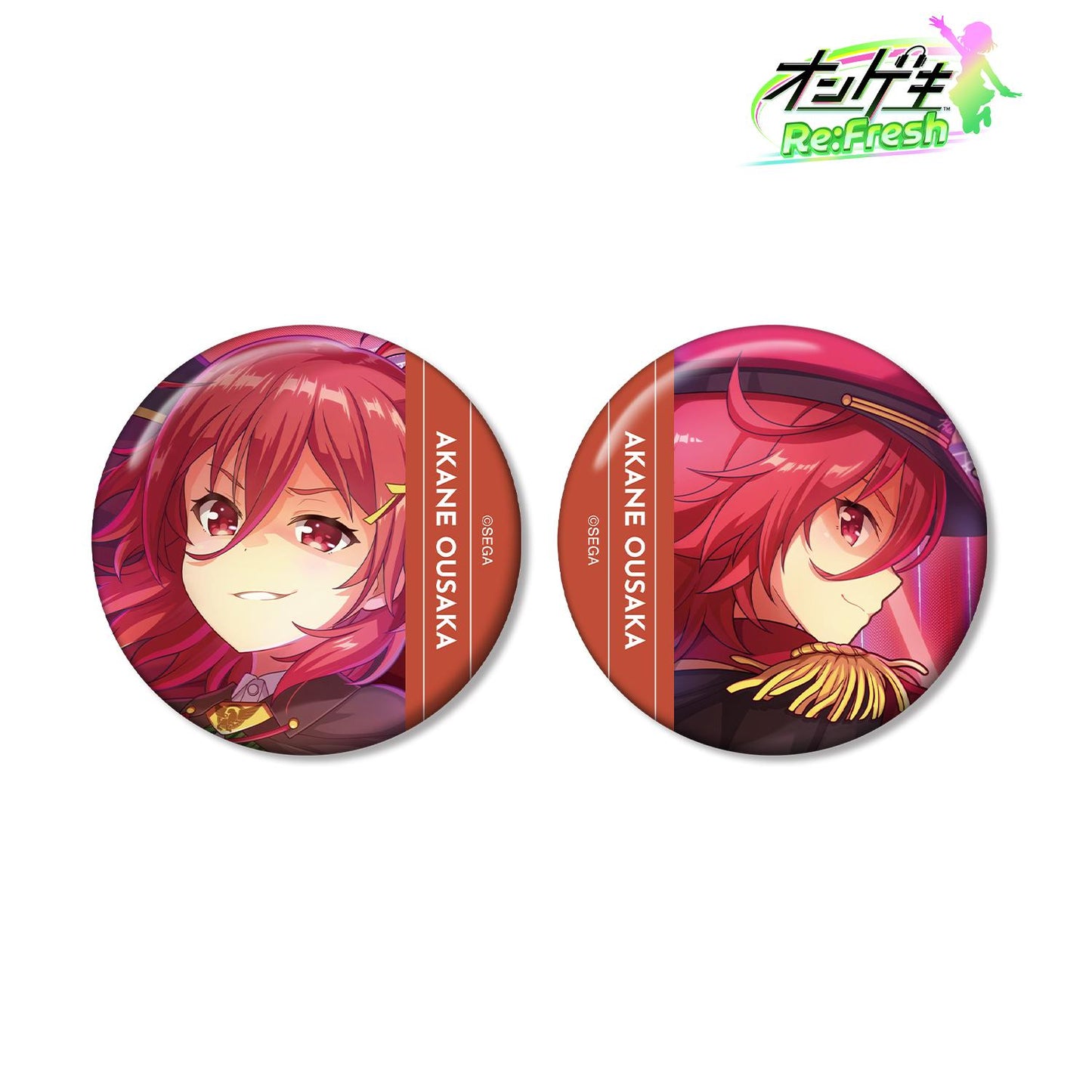 オンゲキ Re:Fresh_逢坂 茜 徽章2枚套裝