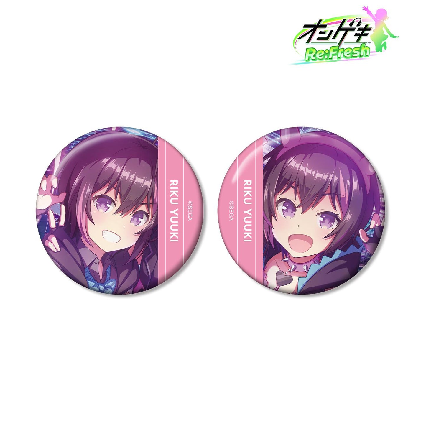 オンゲキ Re:Fresh_結城莉玖徽章2個裝