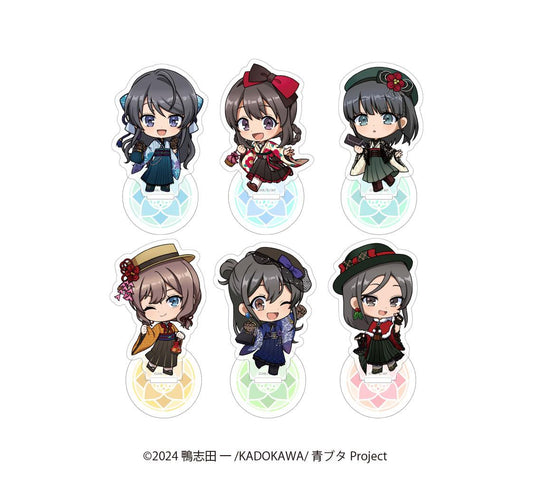 青春豬頭少年不會夢到聖誕老人 隨機迷你角色亞克力立牌【BOX/6個裝】