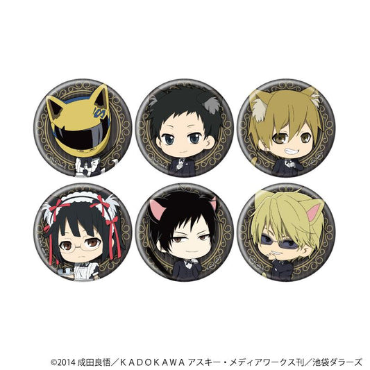 《無頭騎士異聞錄》×2_徽章18/貓耳執事版 全套(共6種)(Q版插畫)【全套/6個裝】