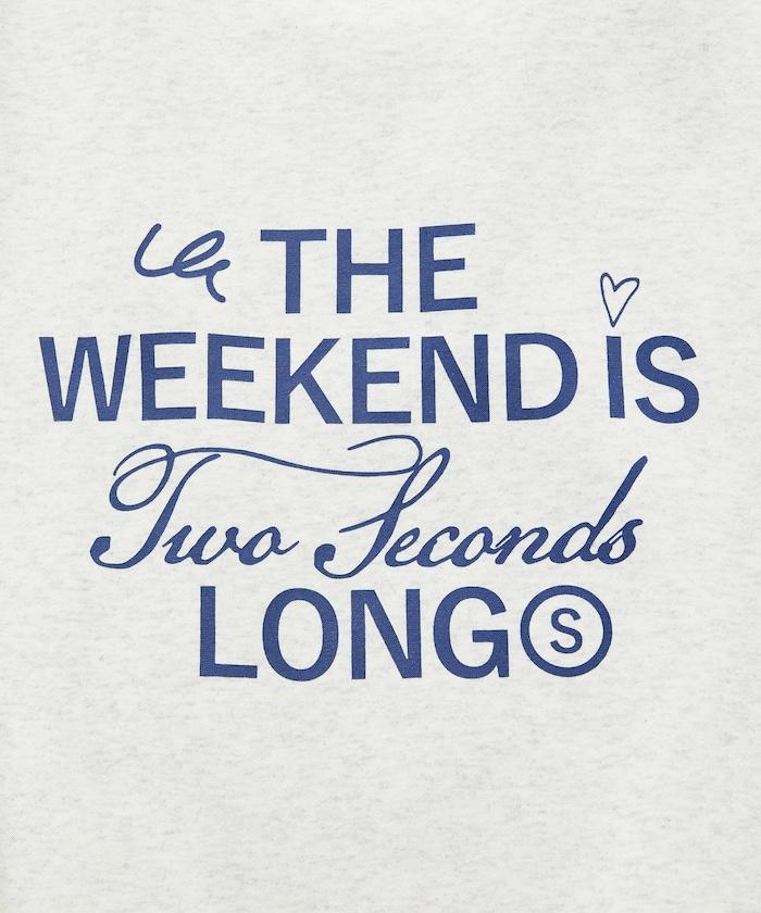 寬鬆版型前印花圓領衛衣 / THE WEEKEND