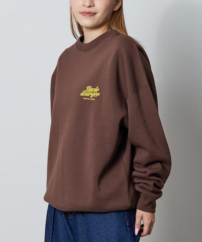 寬鬆版型背面印花圓領衛衣 / Uncle Burger