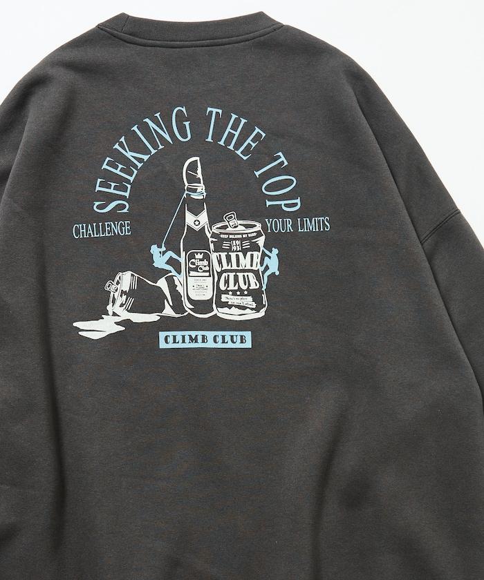 寬鬆版型背部印花圓領衛衣