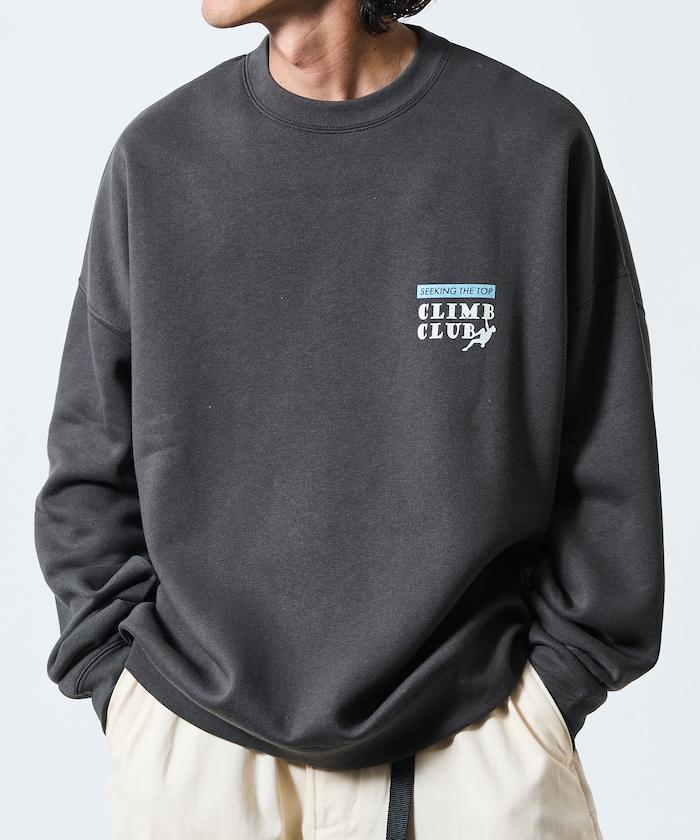 寬鬆版型背部印花圓領衛衣