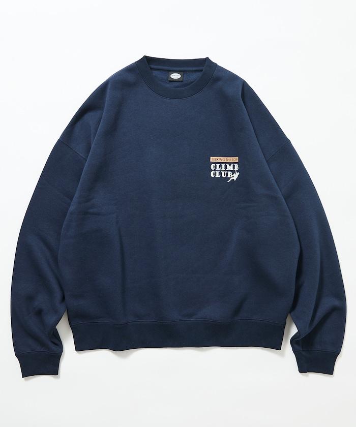 寬鬆版型背部印花圓領衛衣