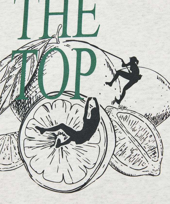 寬鬆版型背部印花圓領衛衣