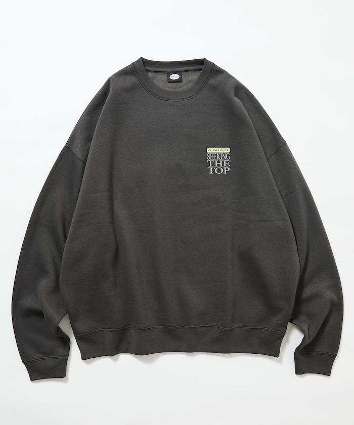 寬鬆版型背部印花圓領衛衣