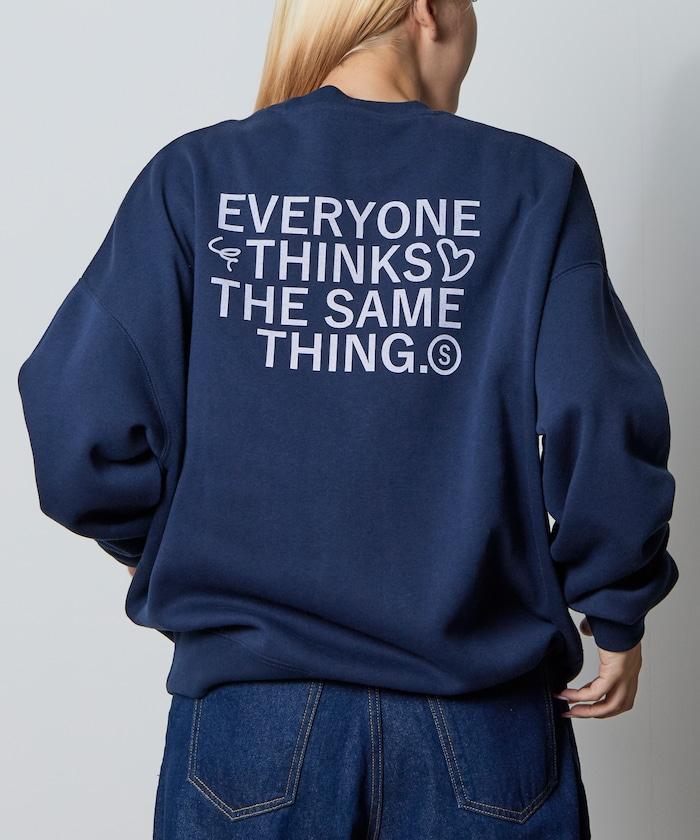 寬鬆版型背部印花圓領衛衣 / STILL WED