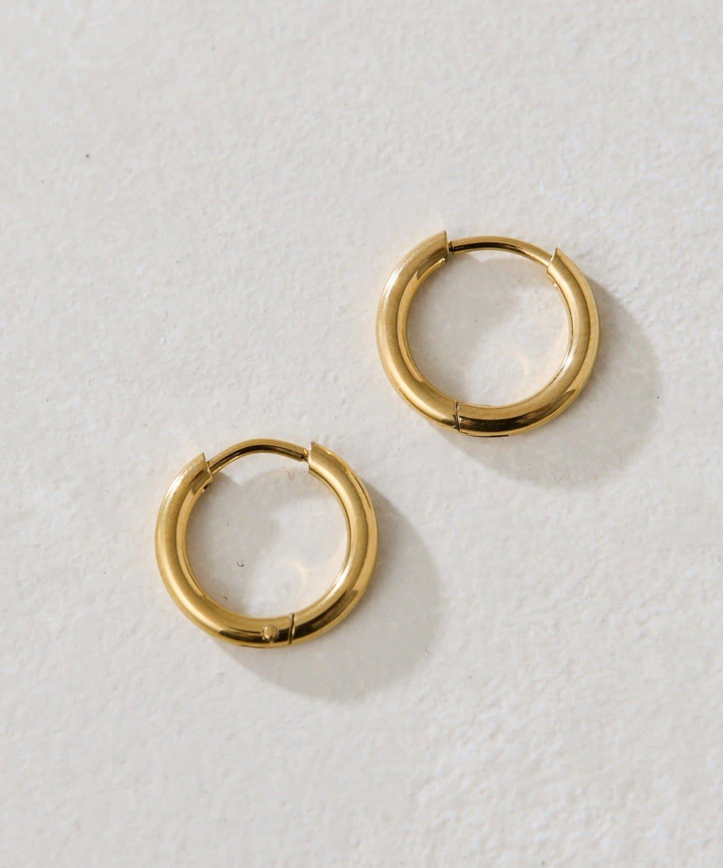 金屬過敏適用/不鏽鋼 圓幣吊墜圈形耳環