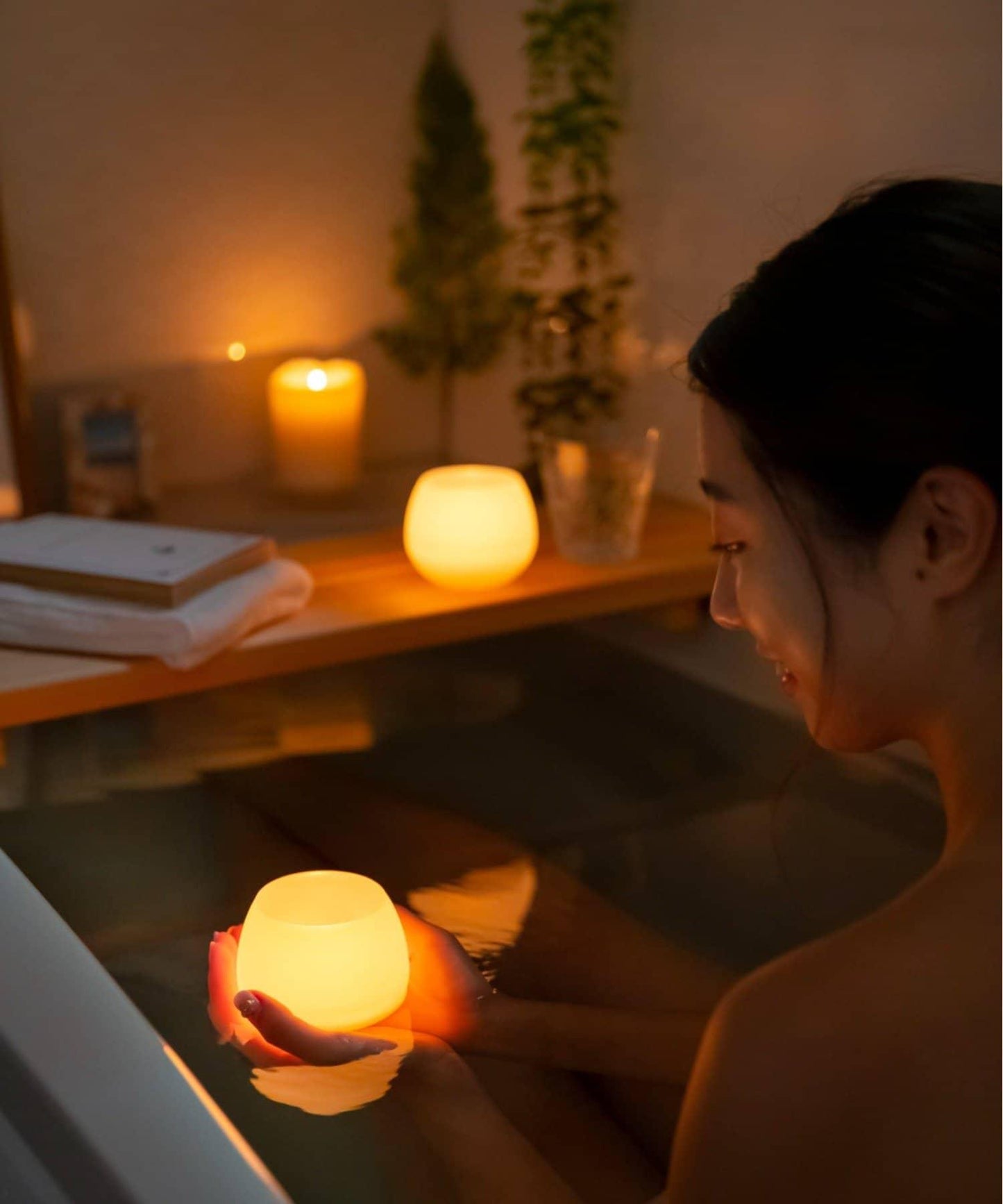 沐浴香薰蠟燭 浮漂