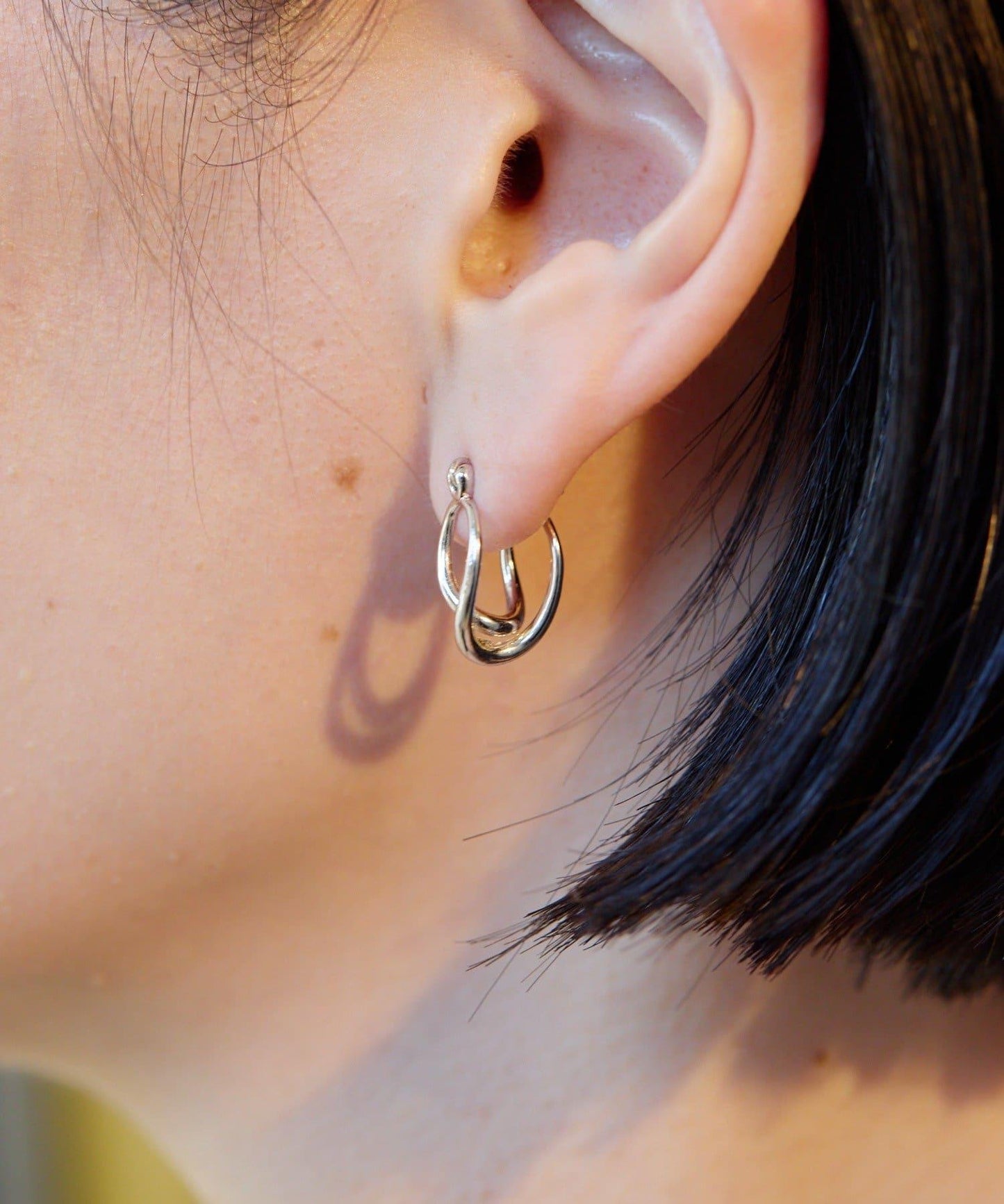 許願骨圓環耳環