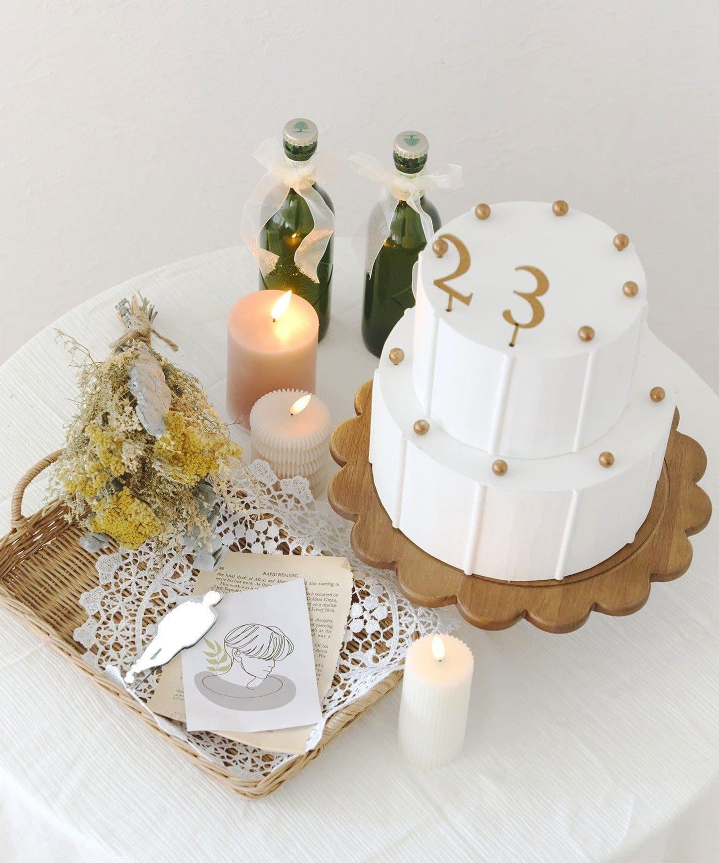 《WEB限定再入荷》ケーキオブジェ:16cm/anniversary