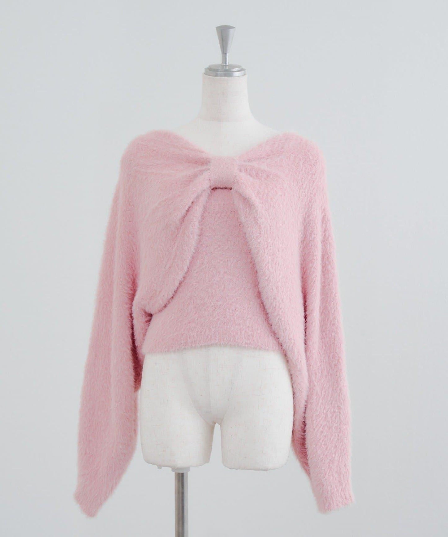 【2件套】吊帶+蝴蝶結羽毛針織衫