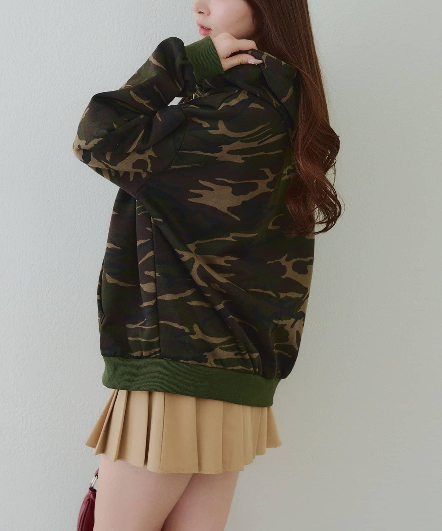 大LOGO拉鍊連帽衛衣