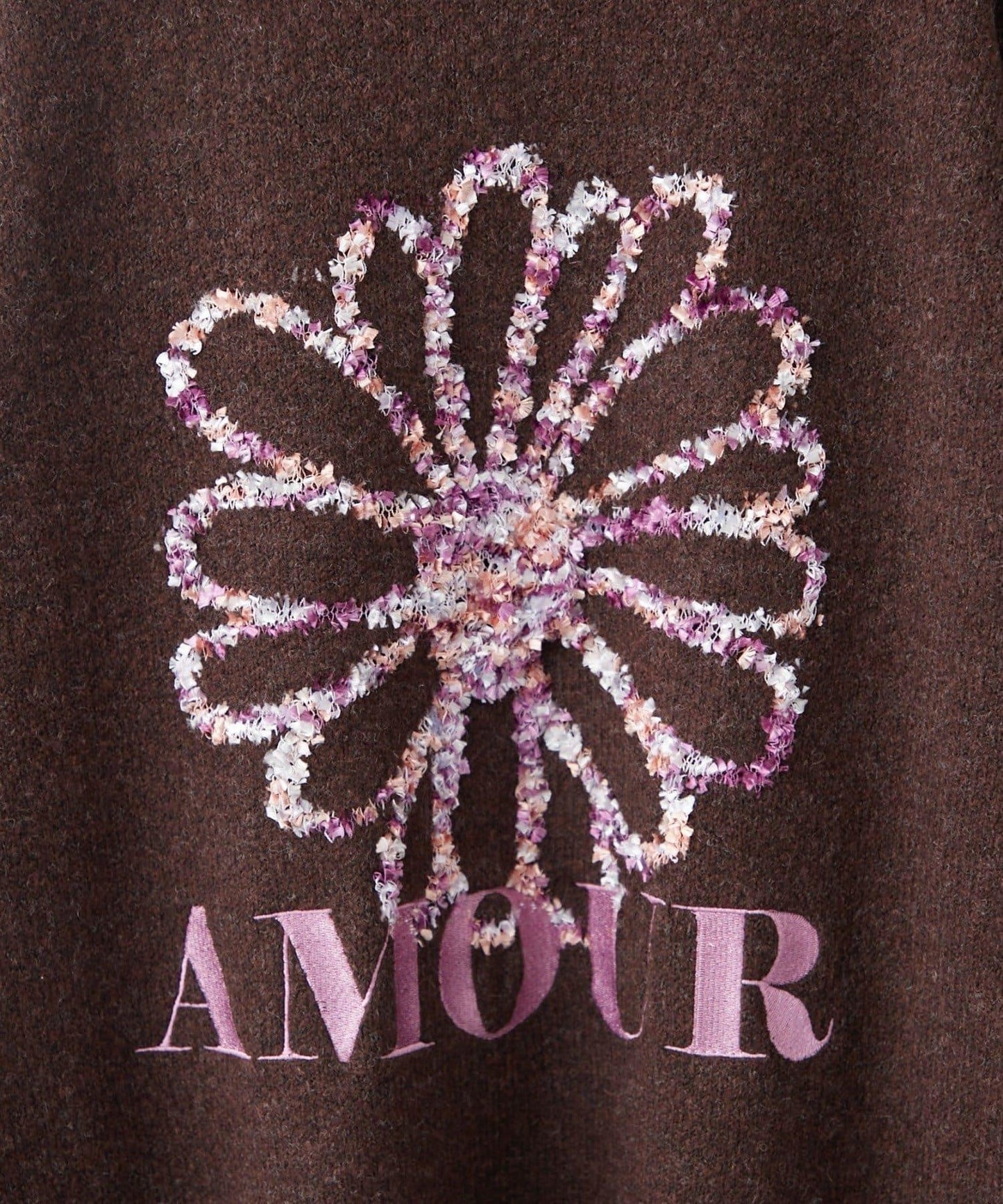 花卉提花針織衫