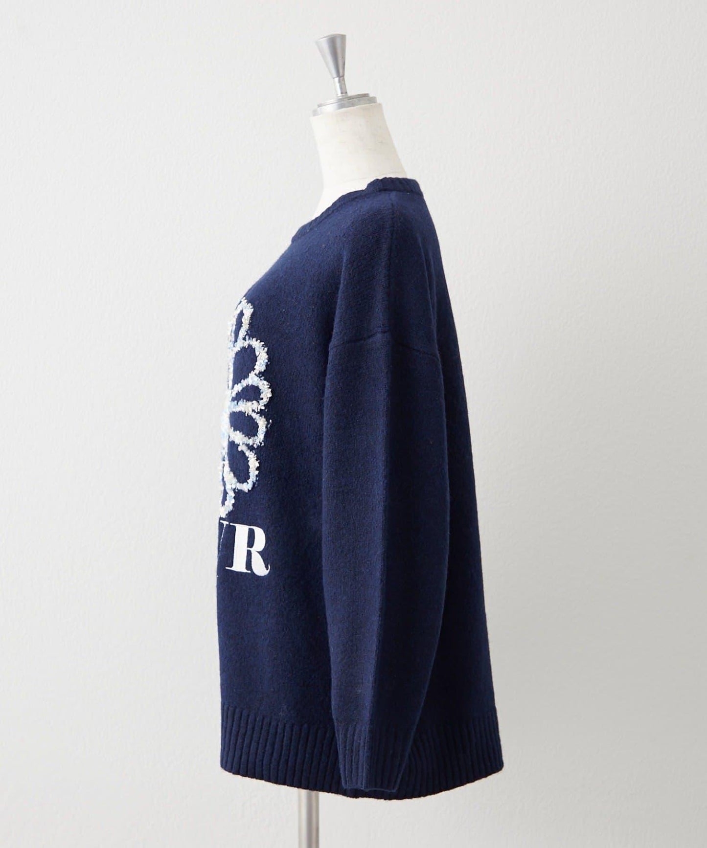 花卉提花針織衫