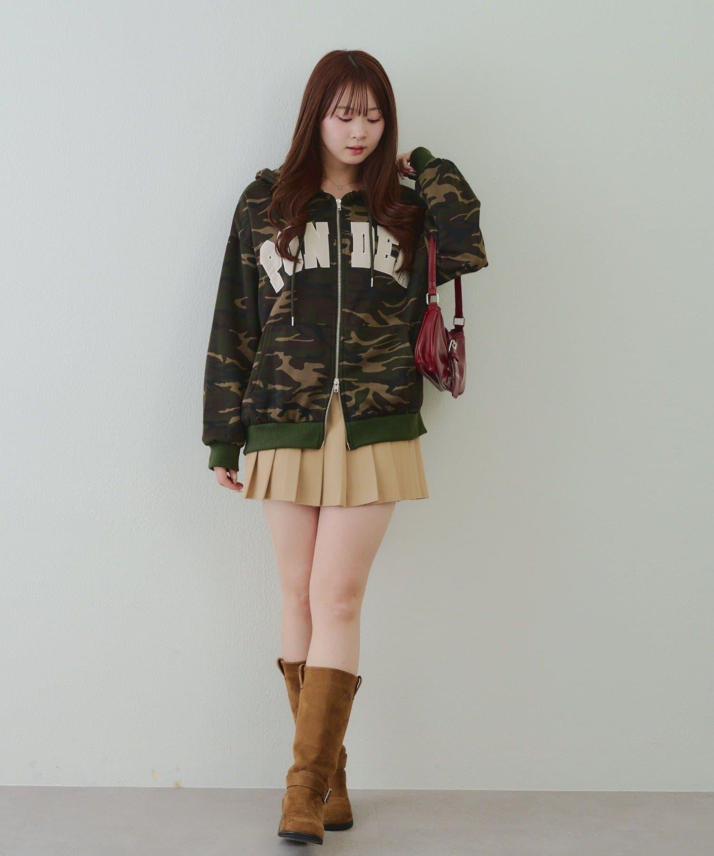 大LOGO拉鍊連帽衛衣