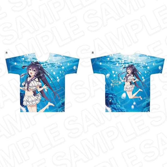 《約會大作戰》V_全幅印花T恤 夜刀神十香 海洋版