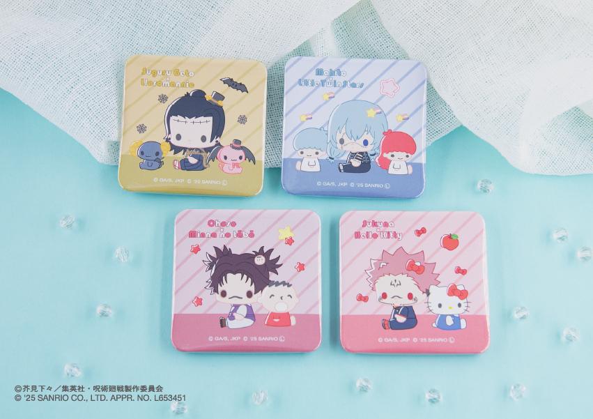 《咒術回戰》×《三麗歐》 方形徽章(隨機) 完整套裝BOX(共10種)【BOX/10個裝】