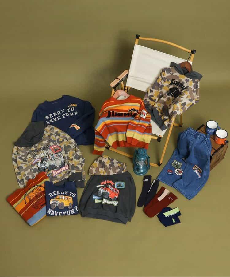 Jimny聯名徽章裝飾牛仔褲 10分褲