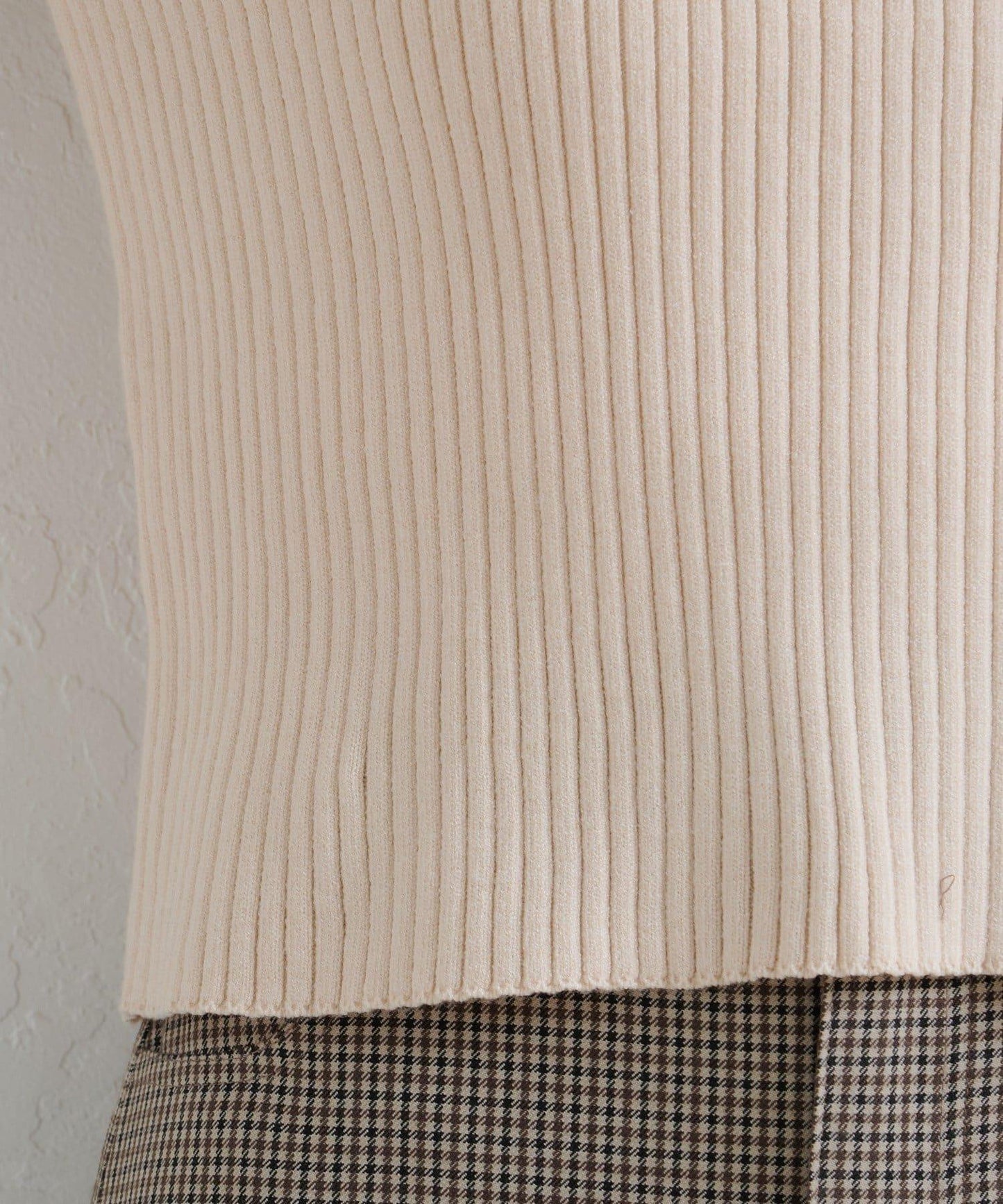 【/4色可選】設計感羅紋針織衫