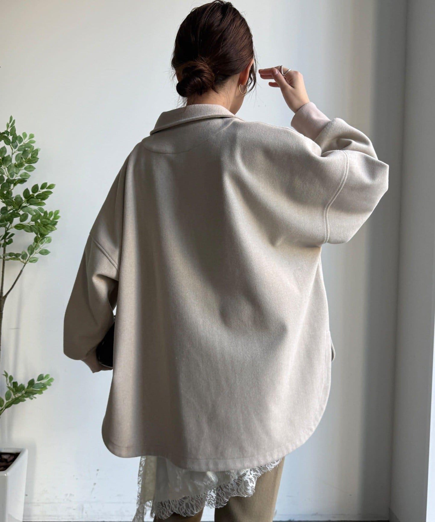 輕質羊毛呢襯衫夾克