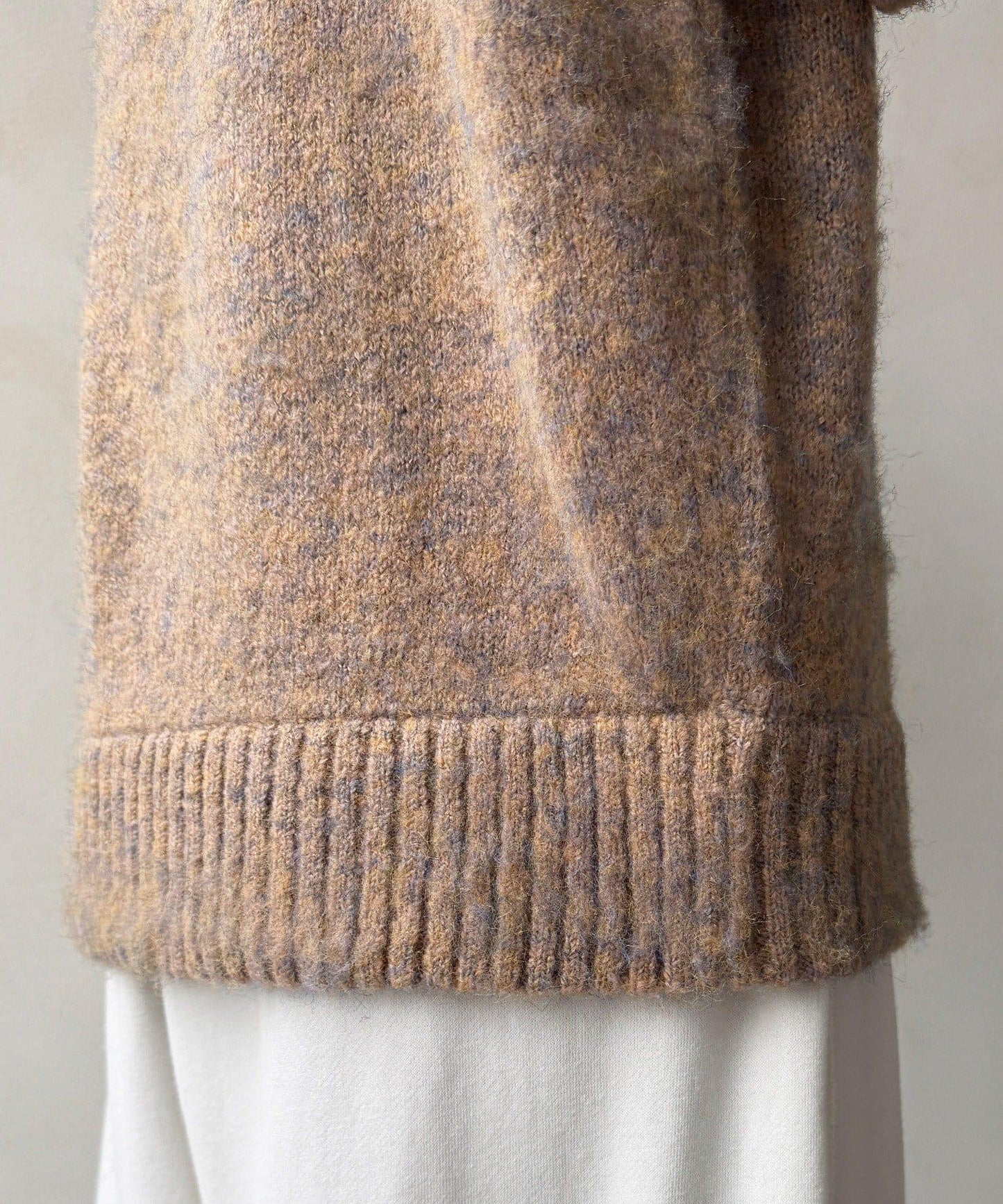 MIX長絨高領套頭衫