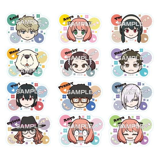 《間諜過家家》_【食玩】角色剪影貼紙口香糖【BOX/16包入】