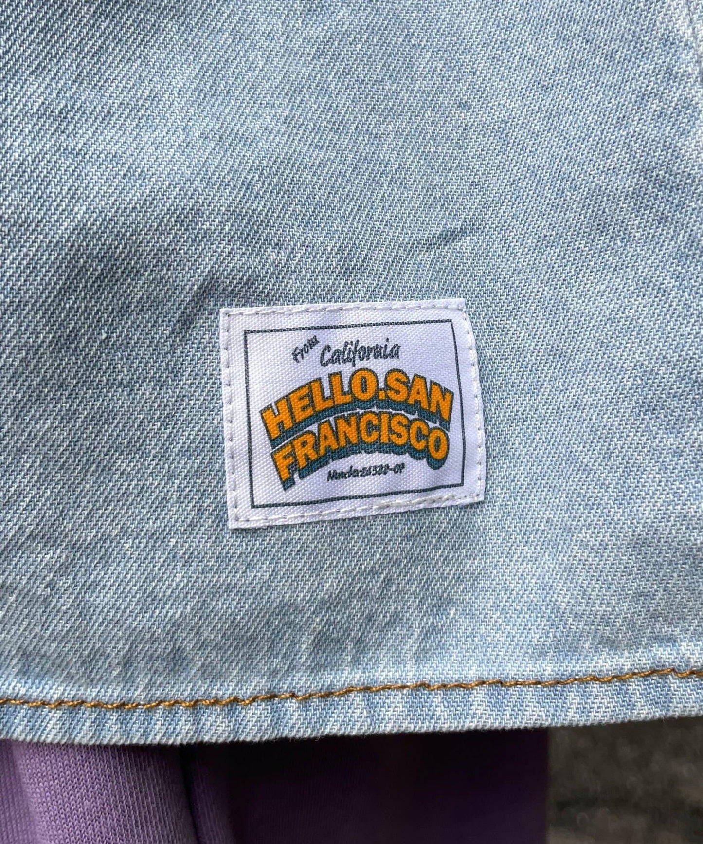 【HELLO.SANFRANCISCO/ハローサンフランシスコ】帶領雛菊刺繡牛仔襯衫