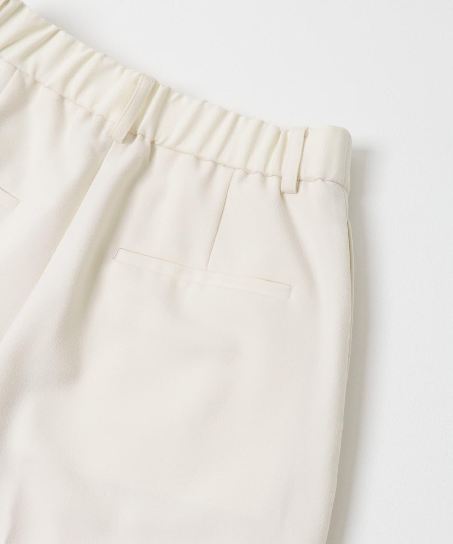 羊毛感雙褶寬腿褲